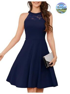 Bbonlinedress Women Halter Cocktail Short Prom Homecoming Dress for Teens